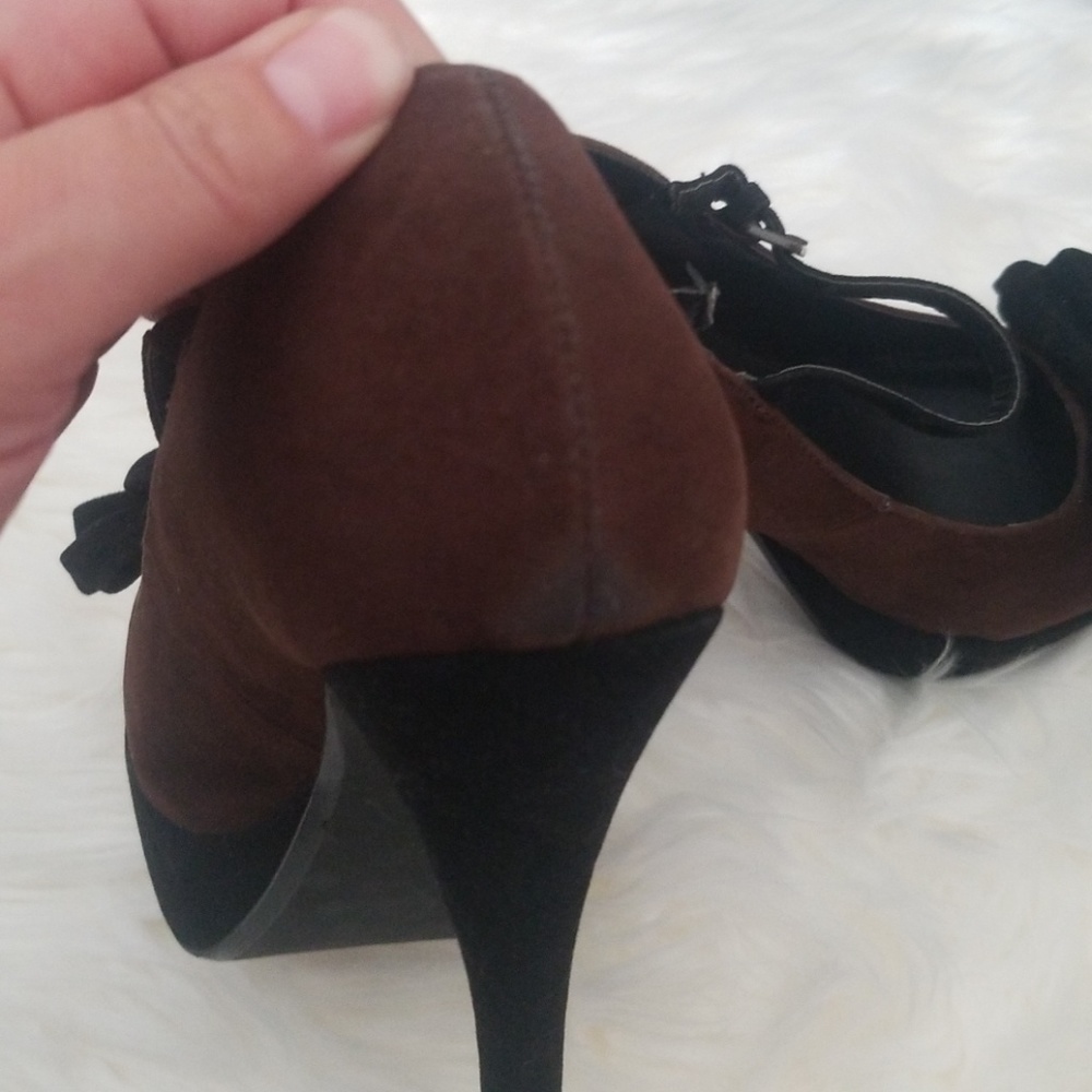 Brown & Black Marco Santi Heels SZ 6 - Picture 8 of 8